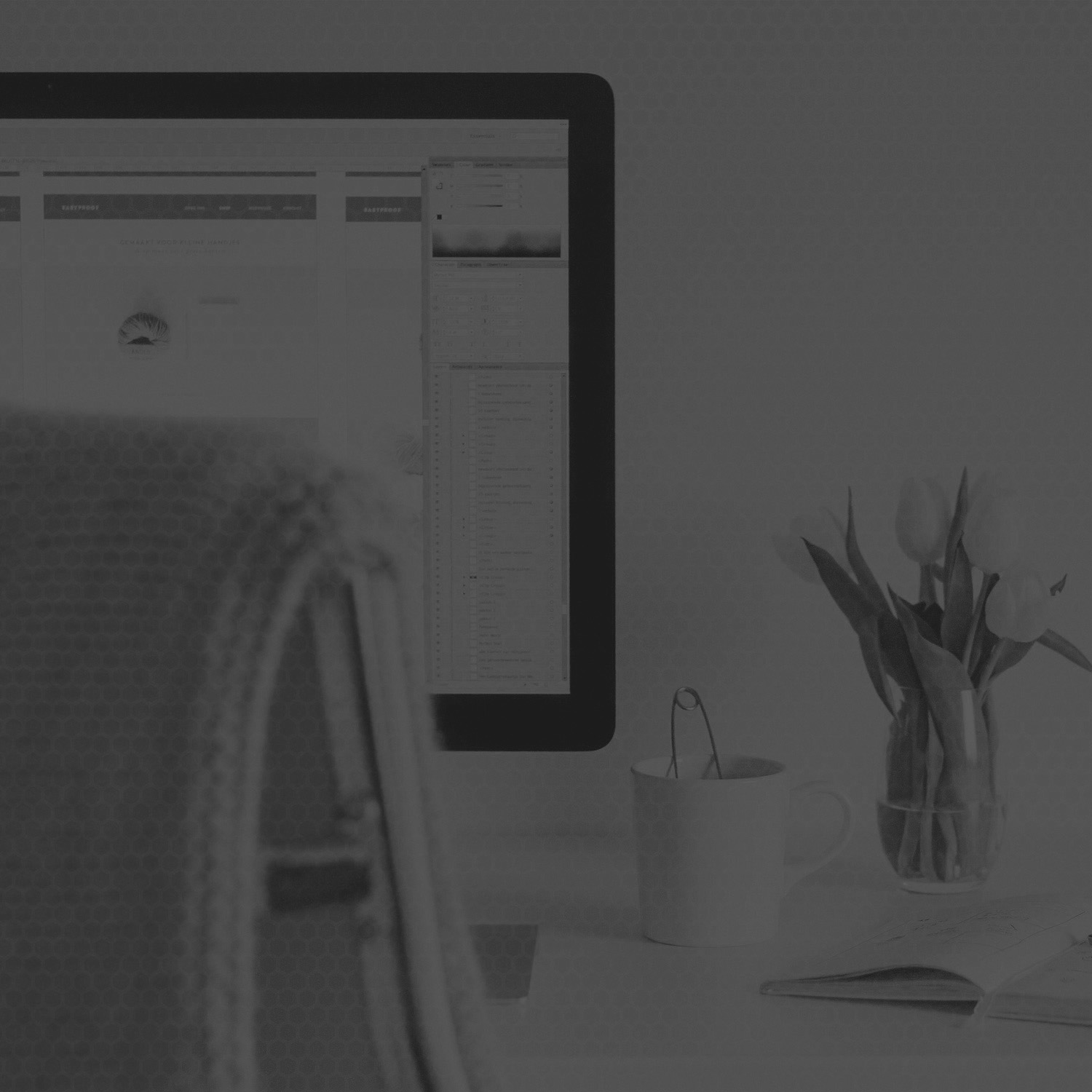 Monochrome photograph that introduced the You can help section of the 2015 home page