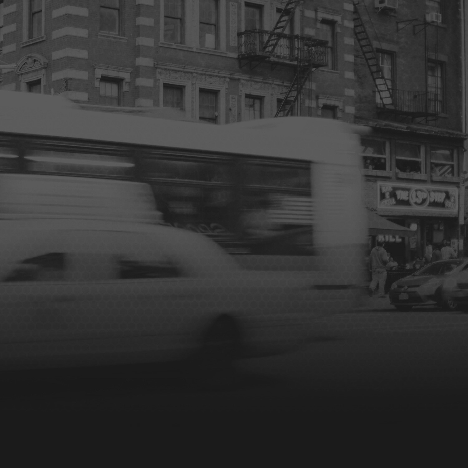 Monochrome photograph that closed the 2015 Project Hive home page